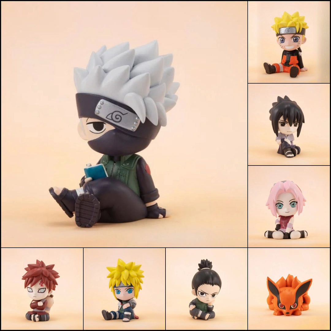 Naruto Sitting Position Cute Ornament 8pcs