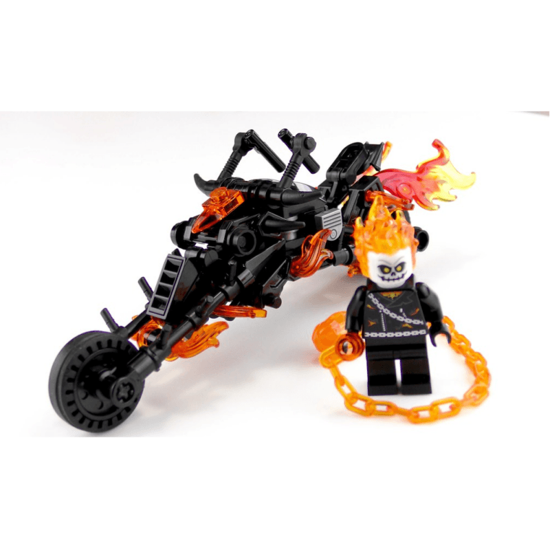 MOC Ghost Rider's Motorcycle Figure Building Blocks