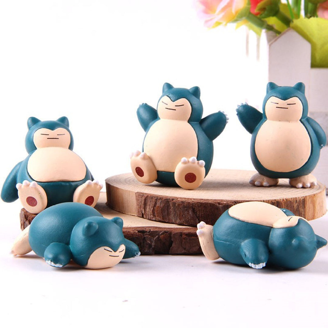 Pokemon Snorlax Cute Figure 5pcs