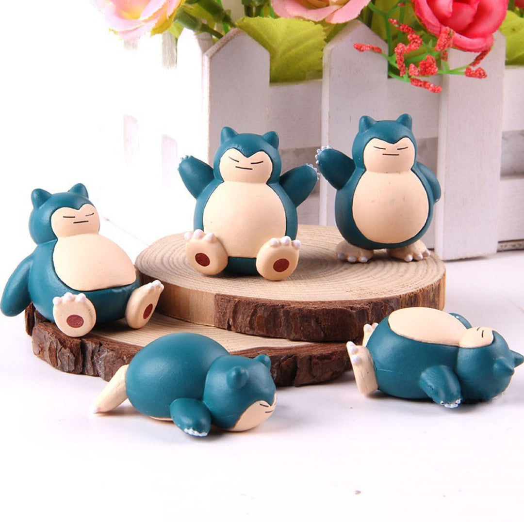 Pokemon Snorlax Cute Figure 5pcs