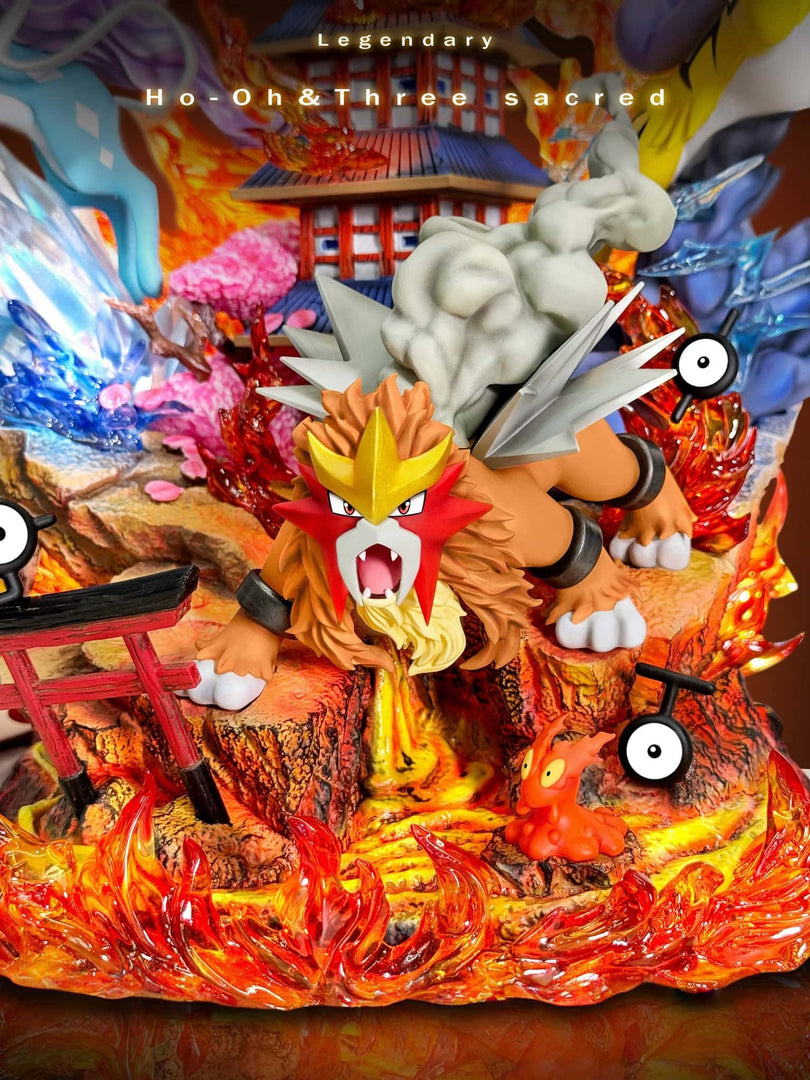 Pokemon Ho-Oh Legendary Beasts Statue
