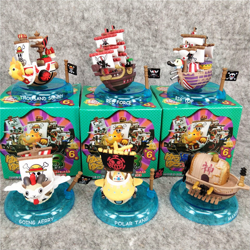 ONE PIECE Pirate Ship Ornaments 6pcs