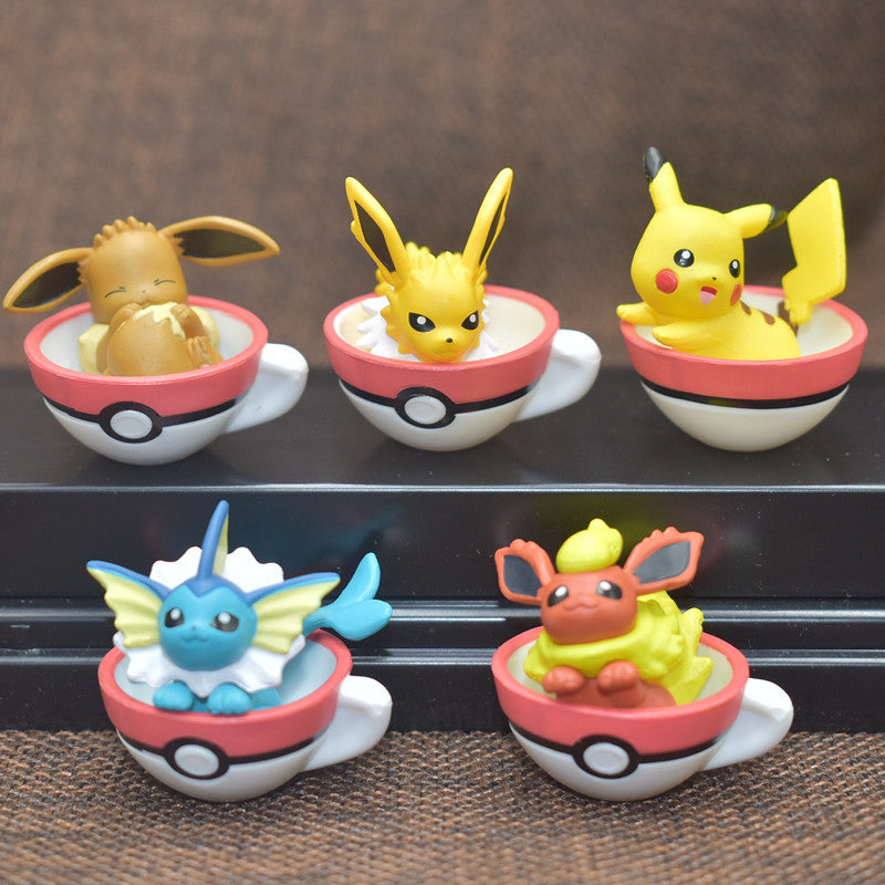 Pokemon Tea Cup Time Mascot Mini Gashapon