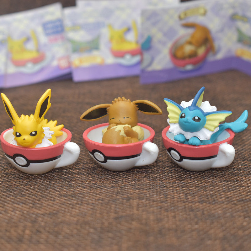 Pokemon Tea Cup Time Mascot Mini Gashapon