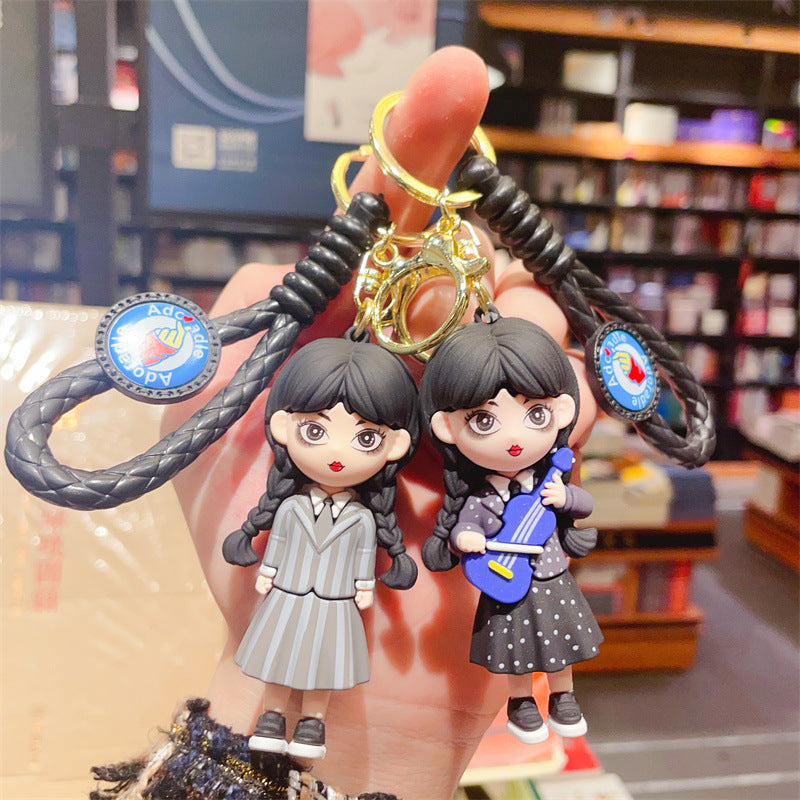 Wednesday Addams Cute Keychain