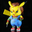 Pikachu Cos Horror Movie Character Figure