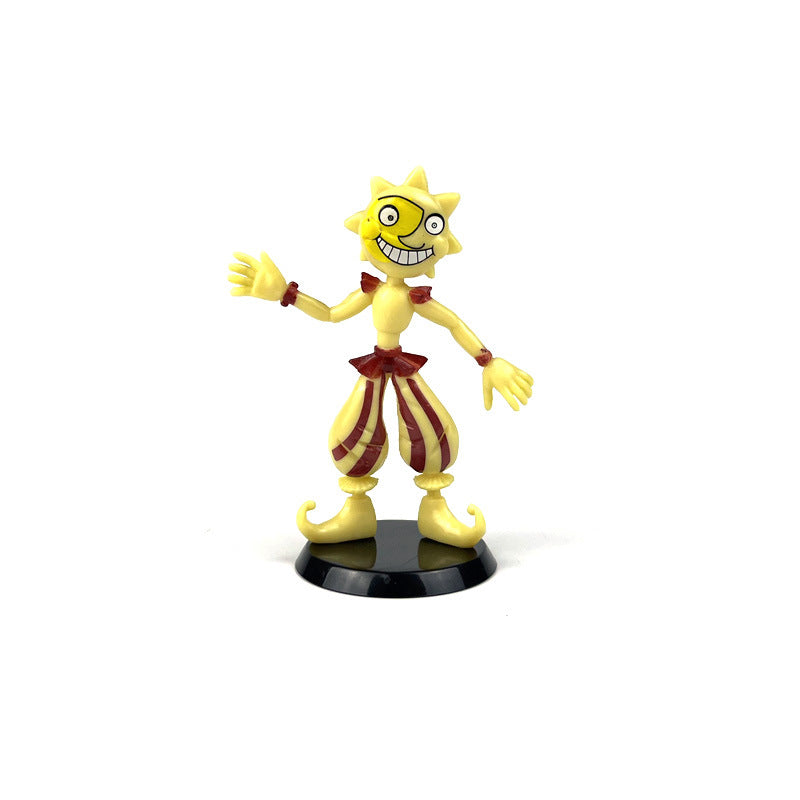 Clown Figure Sundrop and Moondrop Plush Toy Five Nights at Freddy's（6 Pcs）