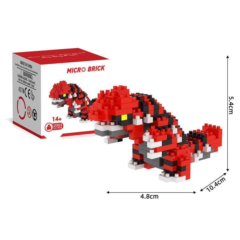 Pokémon Micro-Diamond Particles Groudon Building Blocks