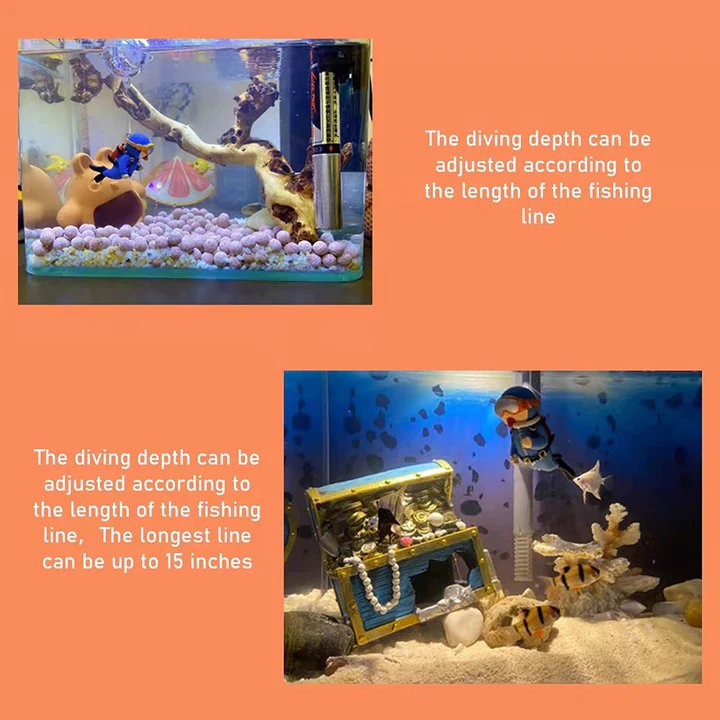 🔥LAST DAY 48% OFF🔥Aquarium Decorations, Lovely Diver Fish Tank