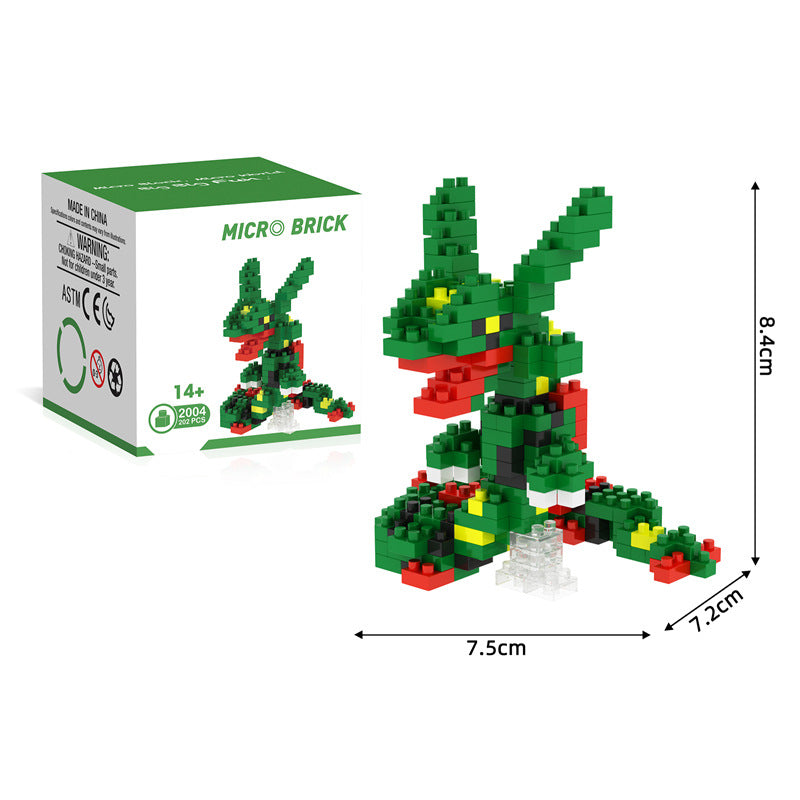 Pokémon Micro-Diamond Particles Rayquaza Building Blocks