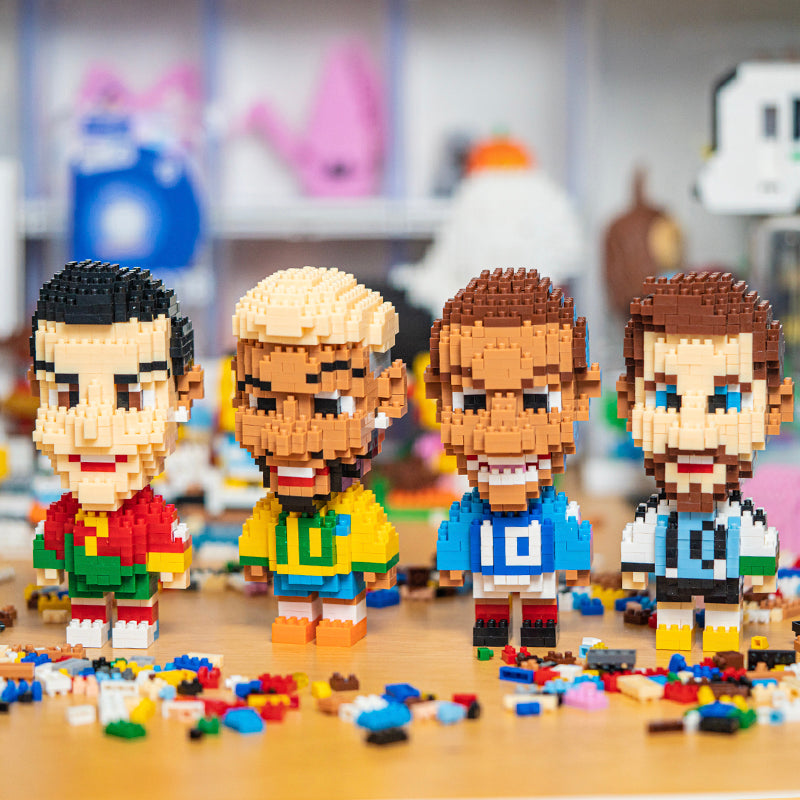 2022 World Cup  Soccer Stars Micro-Particle Building Blocks
