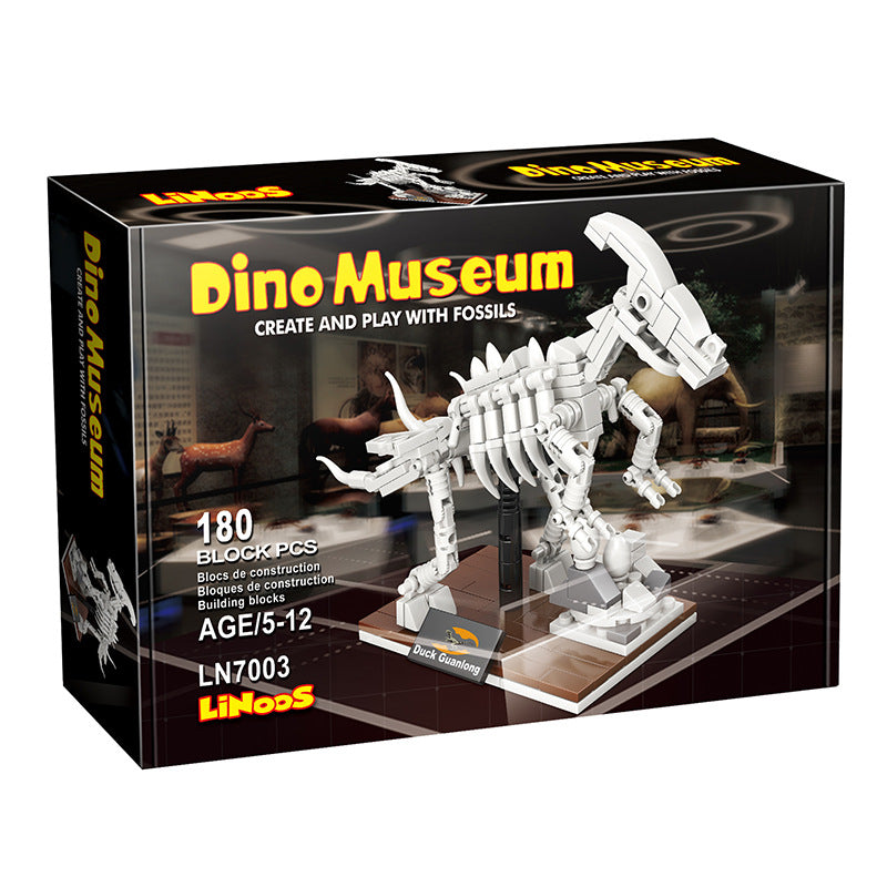 Linoos Jurassic Dinosaur Museum Parasaurolophus Fossil Building Blocks LN7003