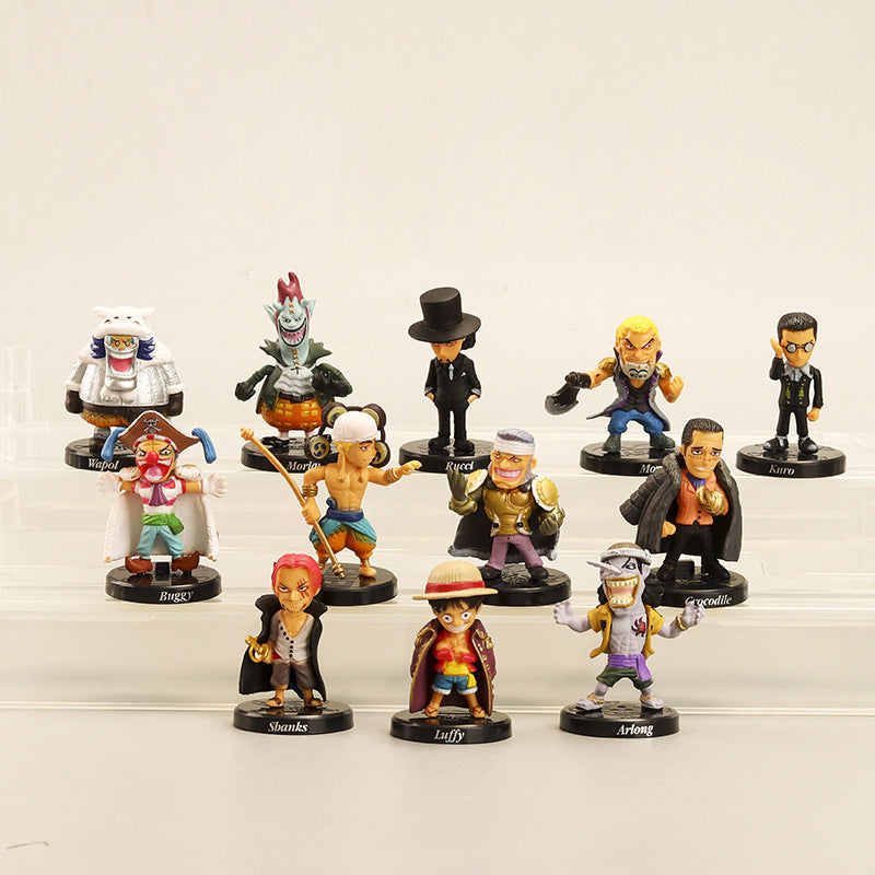 Anime ONE PIECE Super Cute Ornaments 12pcs