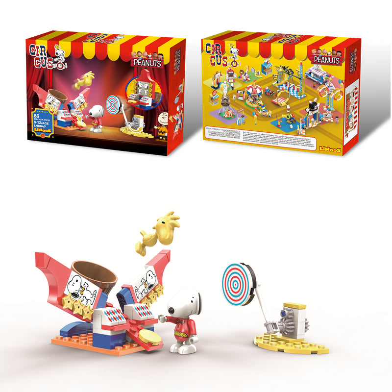 Linoos Peanuts Snoopy Circus Building Block