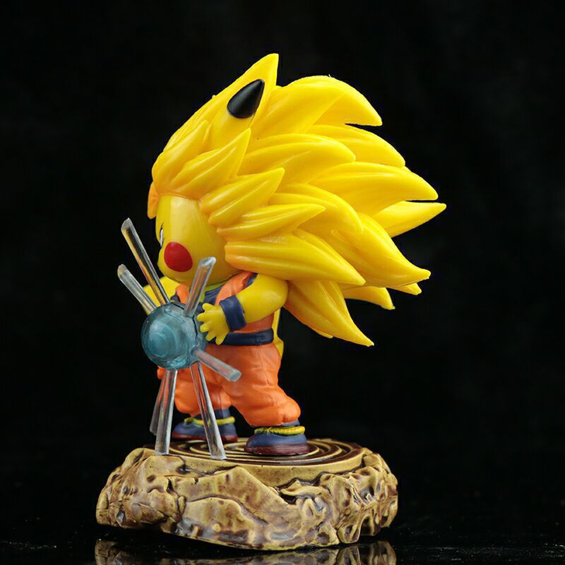 Dragon Ball Z  Q Version Cute Toy Cos Goku Super Saiyan Ⅲ Model