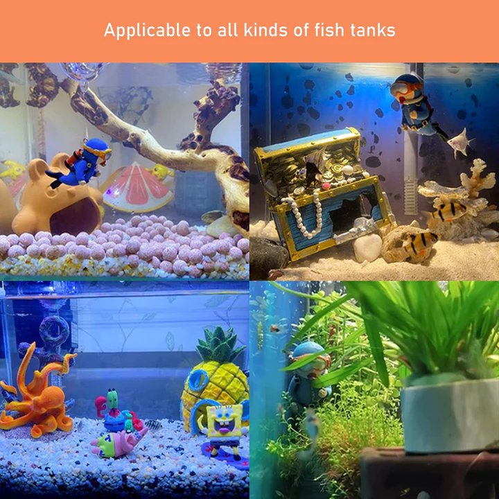 🔥LAST DAY 48% OFF🔥Aquarium Decorations, Lovely Diver Fish Tank, Floating Device(Buy 2 Get Extra 10% OFF )