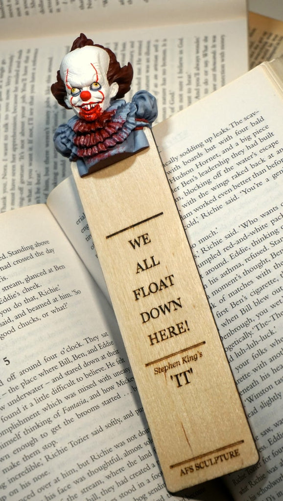 Stephen King Books Quote Handmade Engraved Wooden Bookmark - Made