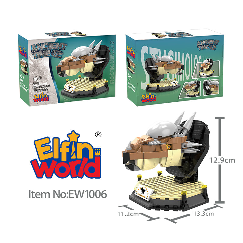 Eifinworld Jurassic Dinosaur Stygimoloch Building Blocks EW1006