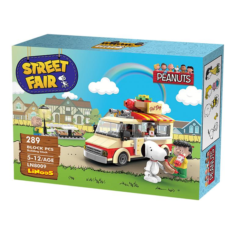 Linoos Peanuts Snoopy Street fair Building Block