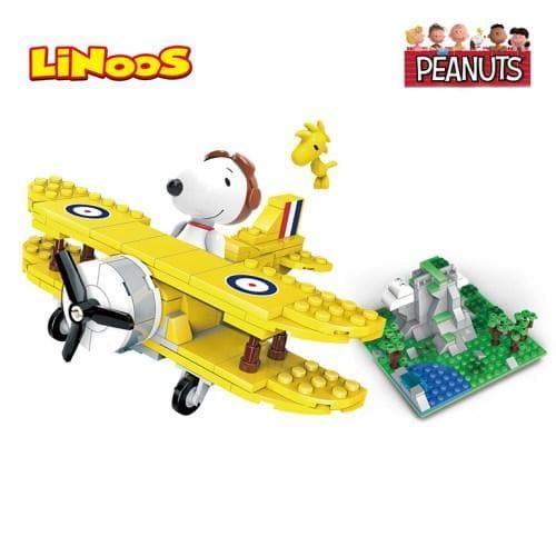 Linoos Peanuts Airplane Building Block Set | LN8032