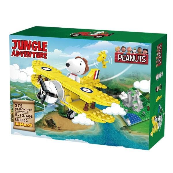 Linoos Peanuts Snoopy Jungle Adventure Building Block