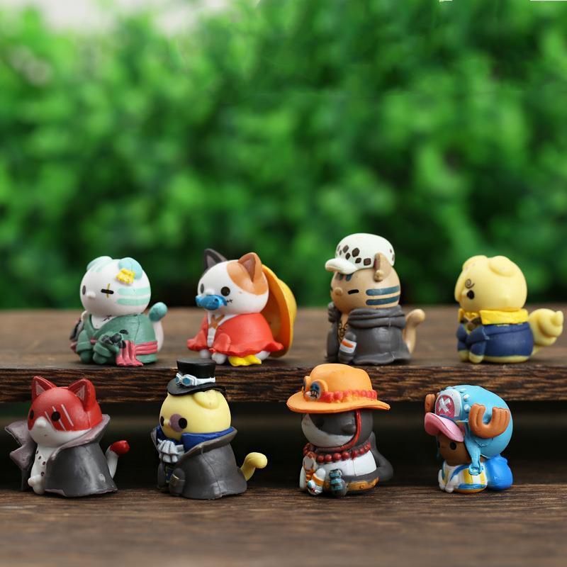 Anime ONE PIECE Super Cute Cat Ornaments