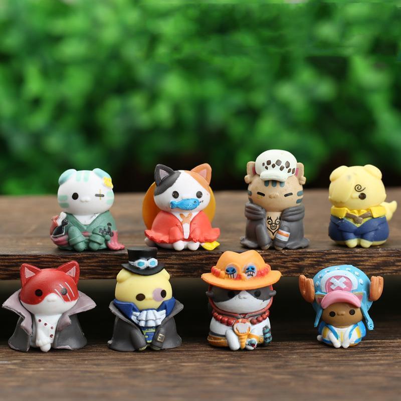 Anime ONE PIECE Super Cute Cat Ornaments