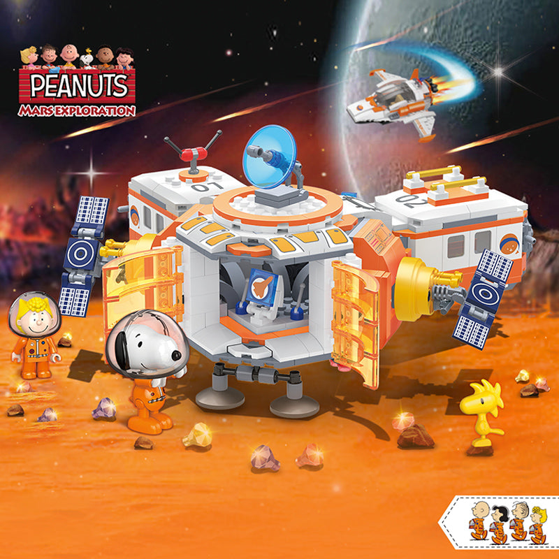 Linoos Peanuts Snoopy Mars Landing Building Block LN3101