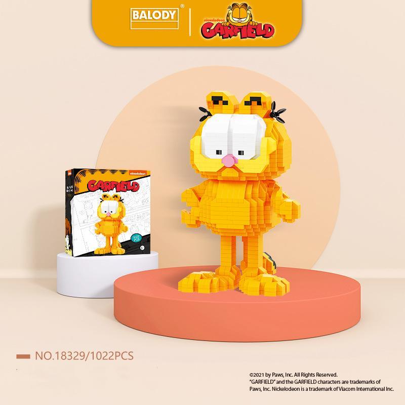 Garfield MicroDiamond Particles Building Blocks Linoos