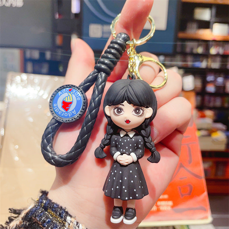 Wednesday Addams Cute Keychain