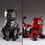 Animal Cos Deadpool&Black Panther Ornaments