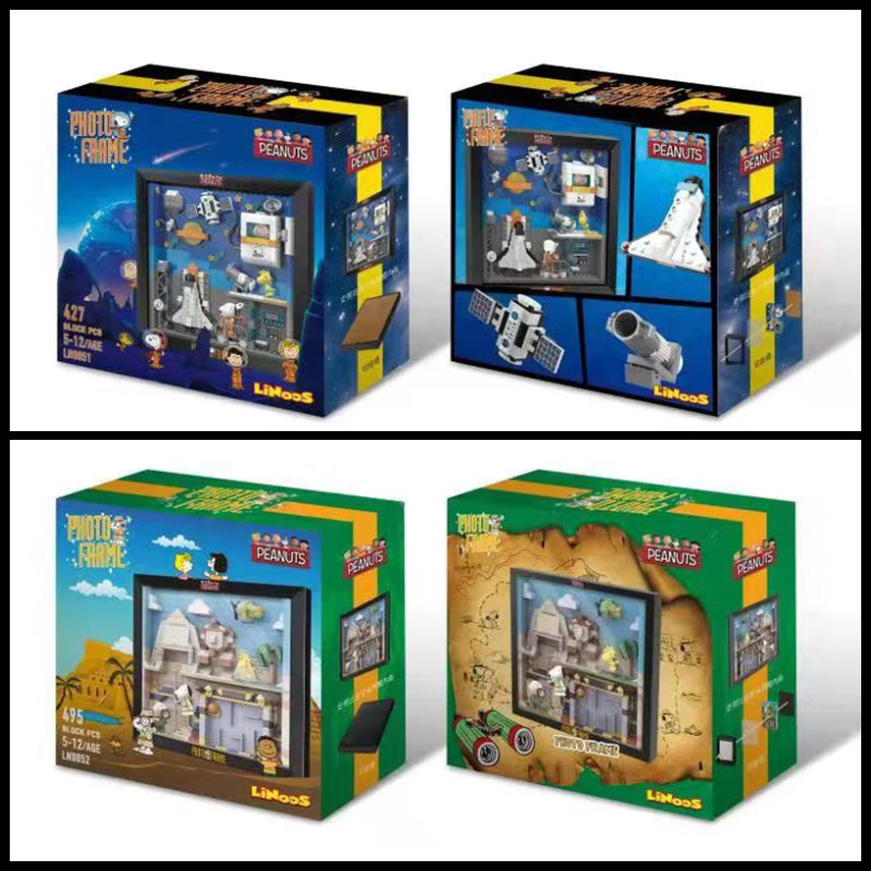 Linoos Peanuts Snoopy Anniversary Photo Frame Building Block